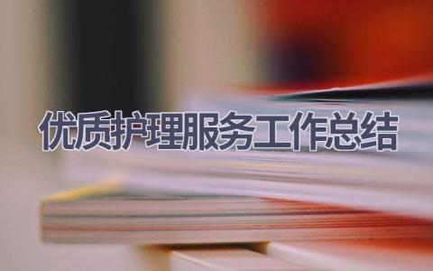 2023优质护理服务工作总结10篇范文