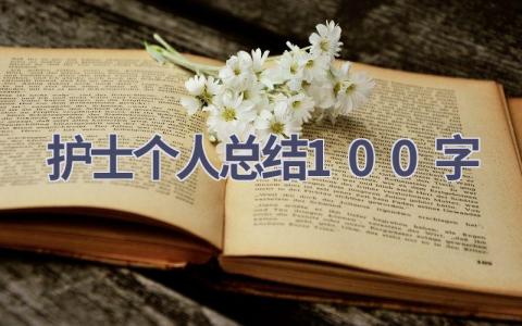 护士个人总结100字17篇范文