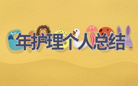 2024年护理个人总结7篇范文