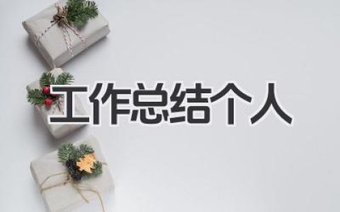 工作总结个人
