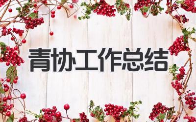 青协工作总结