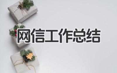 网信工作总结