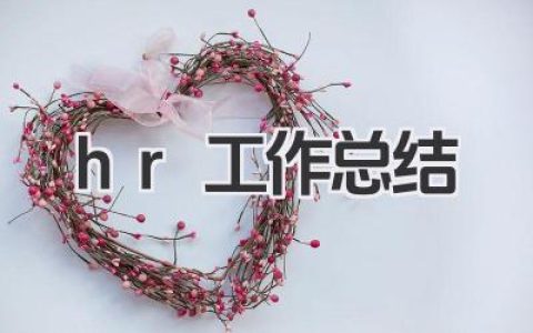 hr工作总结