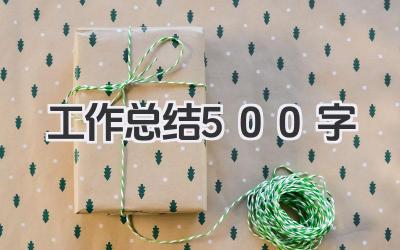 工作总结500字