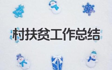村扶贫工作总结