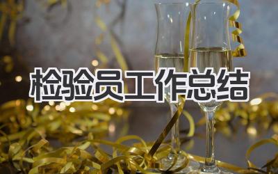 检验员工作总结