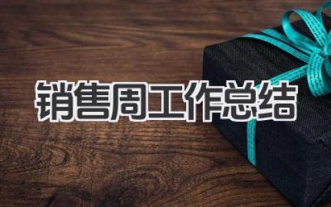 销售周工作总结