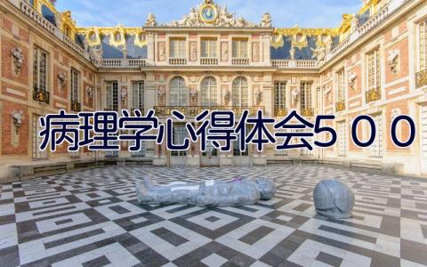 病理学心得体会500字