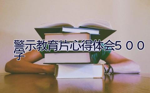 警示教育片心得体会500字